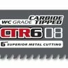 MK Morse CTR608MC1 - Recip Saw Blade Carbide Tipped 6" X 1" 8TPI 1/Pack