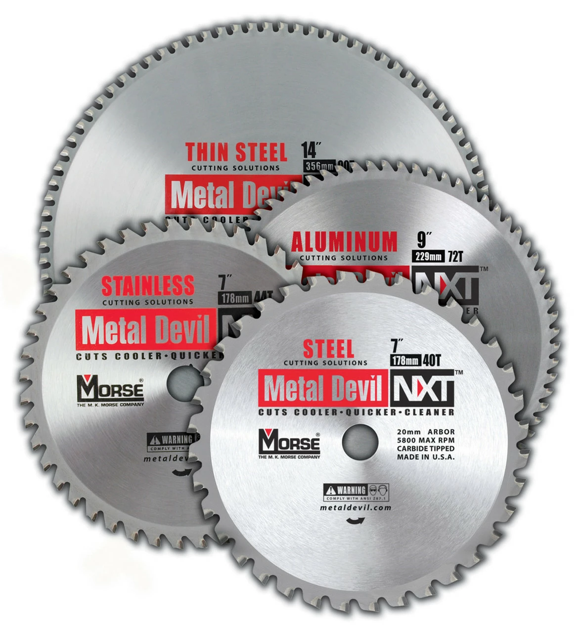 MK Morse CSM1072NAC - Metal Cutting Circular Saw Blade 10" 72T, Aluminum, 5/8" Arbor 3 MK Morse CSM1072NAC - Metal Cutting Circular Saw Blade 10" 72T, Aluminum, 5/8" Arbor