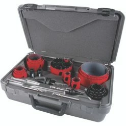 MK Morse MHSPLU01 - BiMetal Hole Saw/Carbide Grit Edge Kit, 28PC
