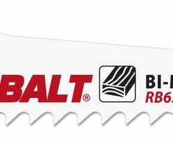 MK Morse RB63506T05 - Recip Saw Blade (BiMetal) "Master Cobalt Wood" 6" x 0.035" 6TPI 5/Pack