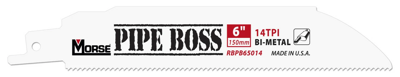 MK Morse RBPB125014T05 - Recip Saw Blade (BiMetal) "Pipe Boss" 12" x 0.050" 14TPI 5/Pack 3 MK Morse RBPB125014T05 - Recip Saw Blade (BiMetal) "Pipe Boss" 12" x 0.050" 14TPI 5/Pack