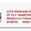 MK Morse RBU10508T05 - Recip Saw Blade (BiMetal) "U-Shank" 10-1/2" x 0.062" 8TPI 5/Pack -MK Morse Shop Recip Ushank 56687.1581735471.1280.1280